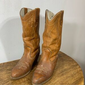 Mocatem vintage 70s winter leather boots